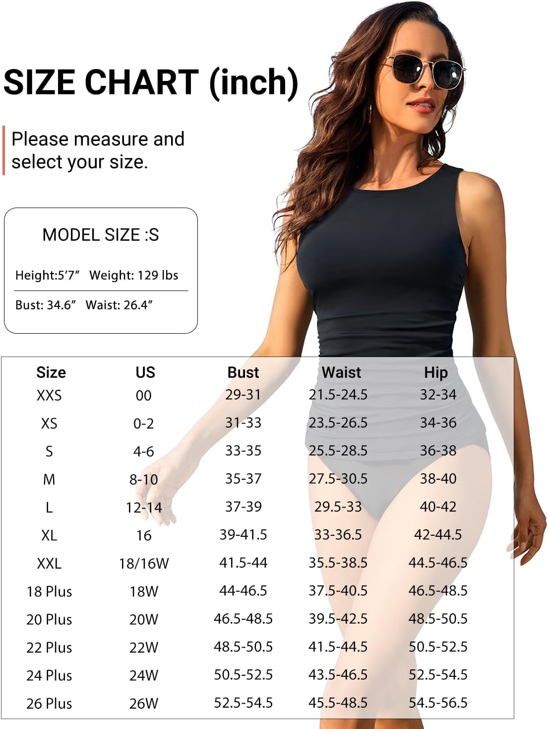 Daci Tummy Control Tankini Top