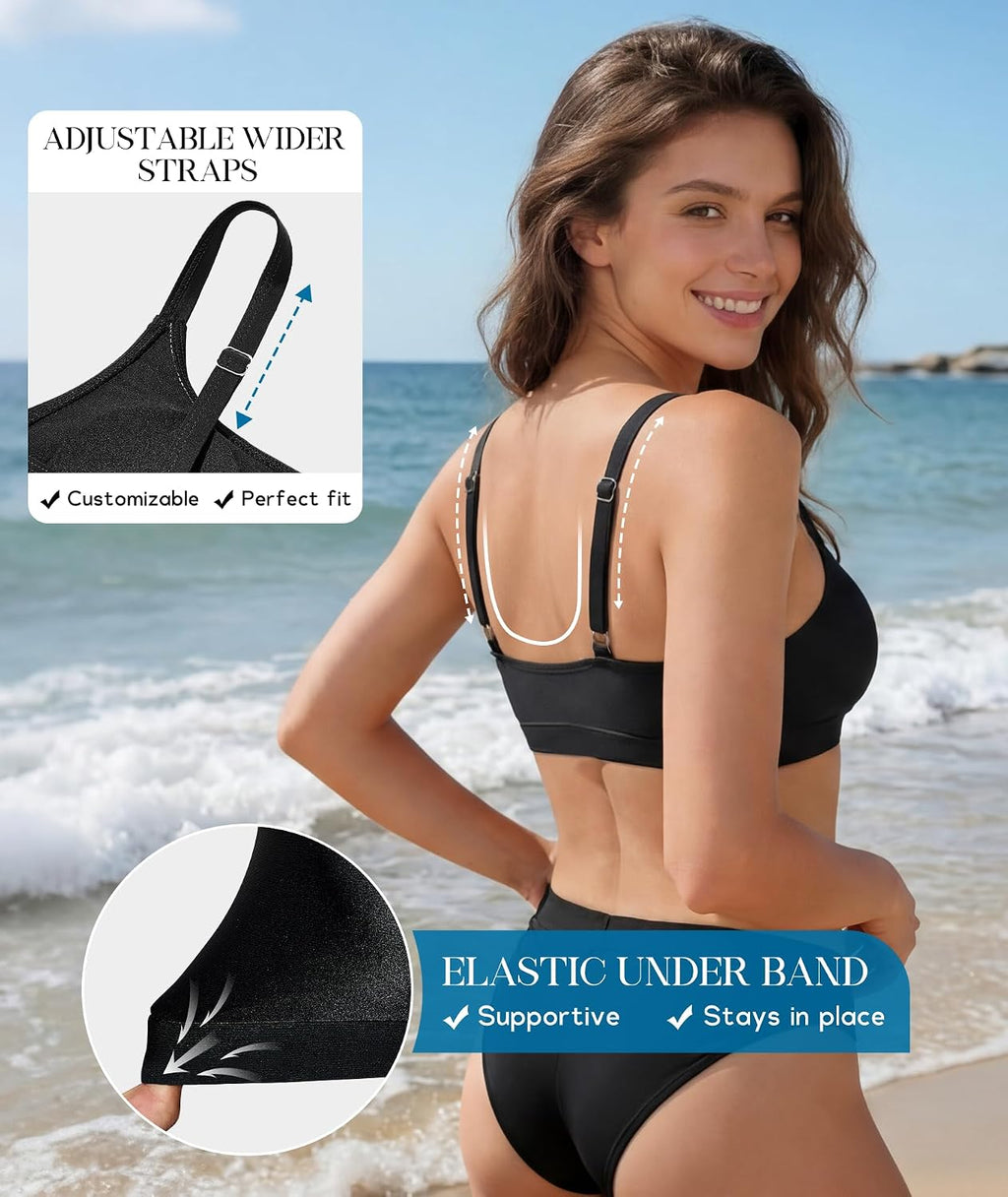 Wire-free Sports Bikini Swim Top