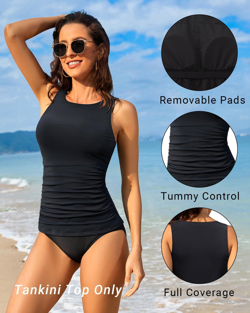 Daci Tummy Control Tankini Top