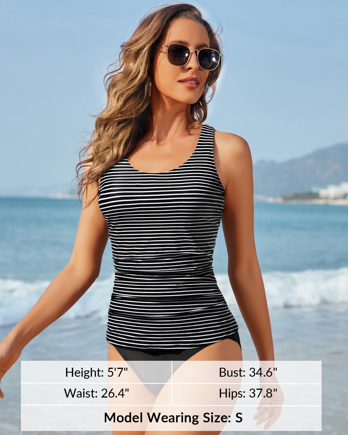 Women's Tummy Control Tankini Top