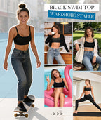 Wire-free Sports Bikini Swim Top
